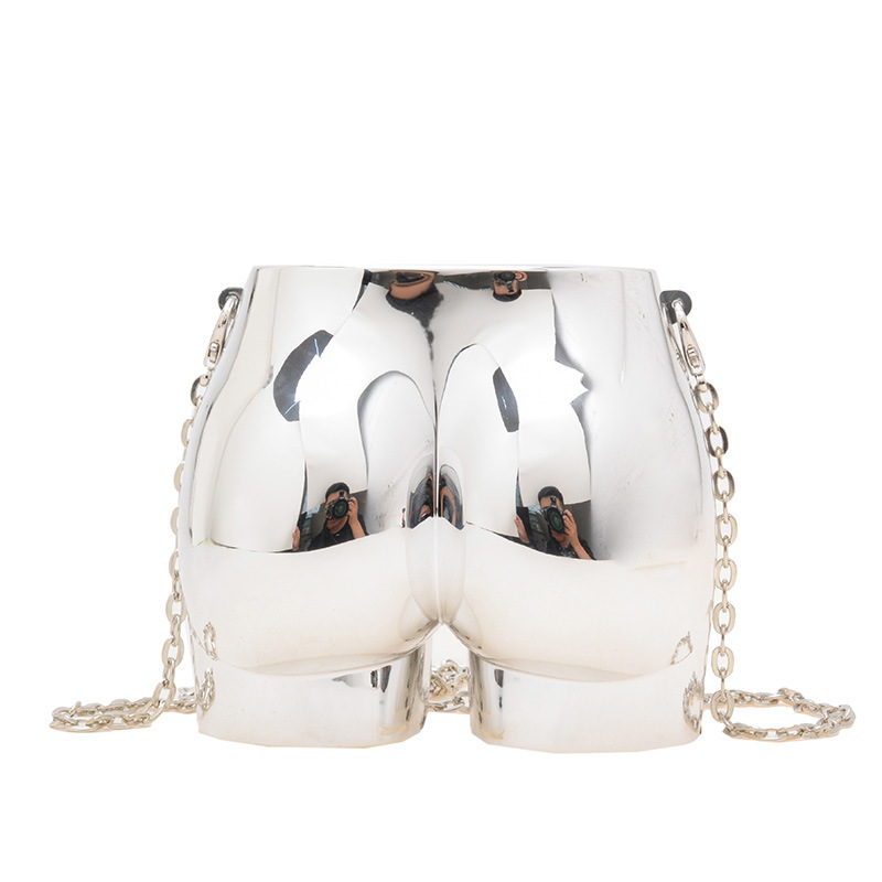 2025 New cross-border women's bag, acrylic bag, single-shoulder crossbody bag, trendy buttocks bag Specification drawing