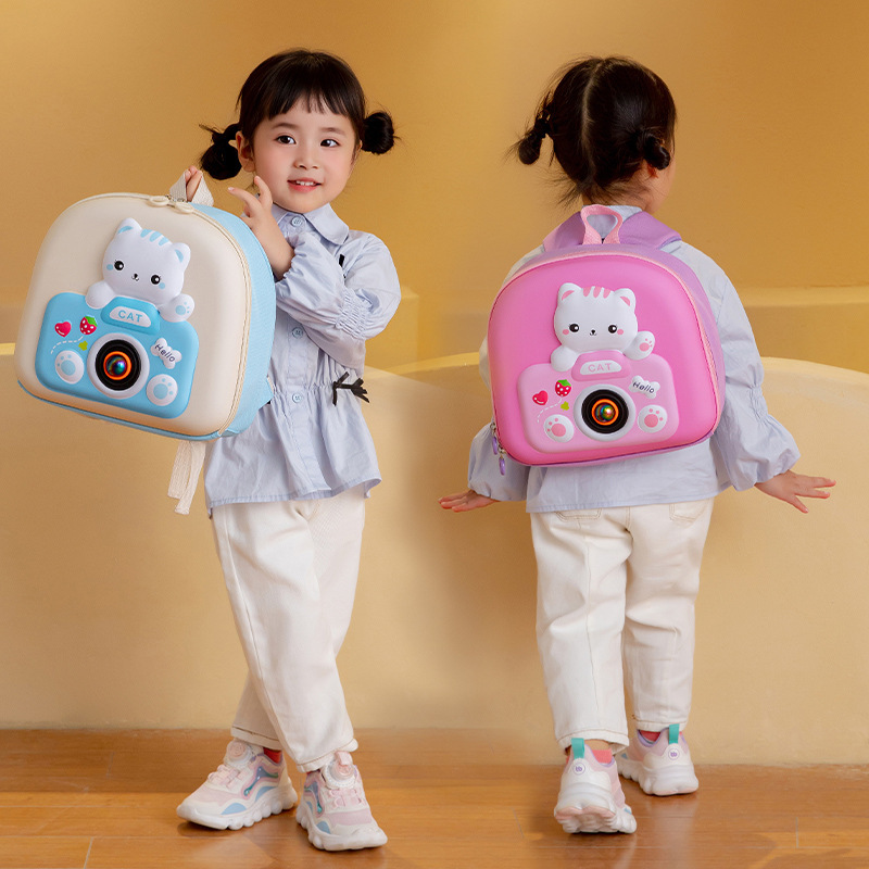 3D stereoscopic backpacks for children in the small and middle classes of kindergartens, lightweight eggshell backpacks for boys and girls, for export Specification drawing