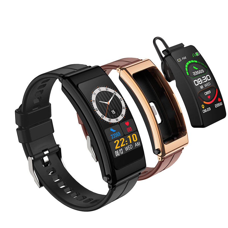The new smart bracelet, Bluetooth headset, dual-purpose communication smartwatch K13, heart rate, blood pressure, blood oxygen and pedometer full figure