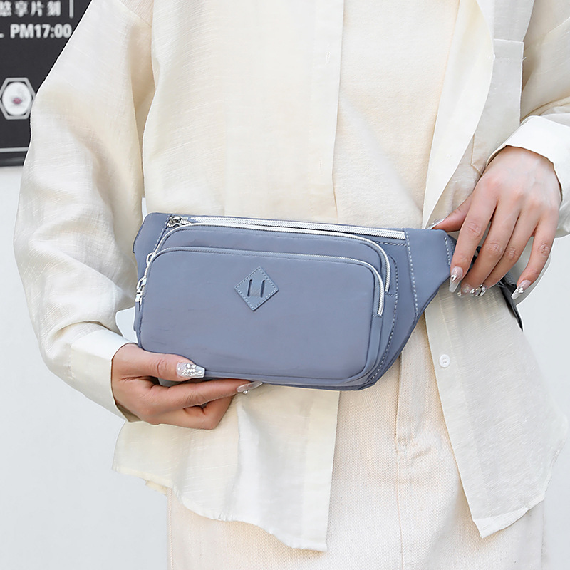 Colorful Fox women's new waist bag, outdoor casual sports chest bag, fashionable, simple and portable mobile phone case Specification drawing