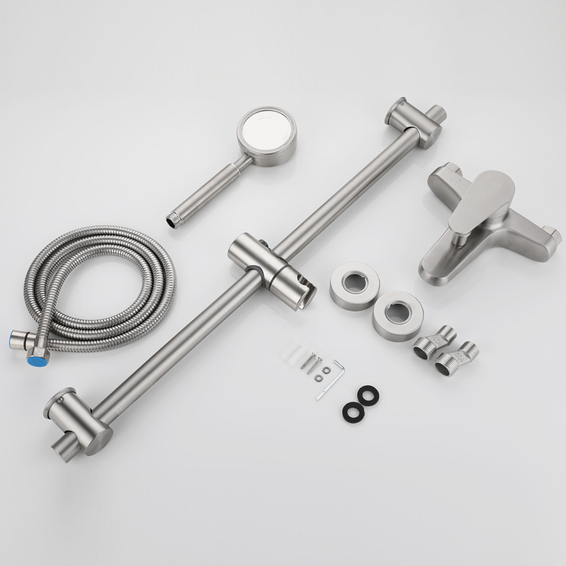 304 stainless steel cold and hot three-in-one faucet, cold and hot concealed three-in-one mixing valve, bathtub faucet, shower faucet Application Scenario