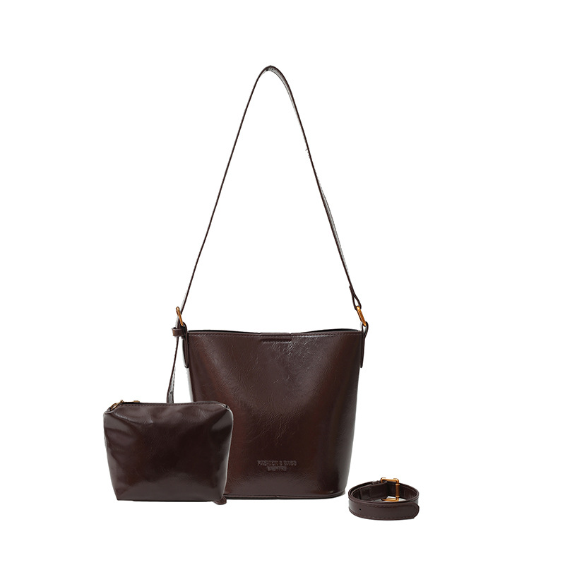 This year, the retro and fashionable women's 2024 new models are popular. This year, single-shoulder crossbody bags, large-capacity hand-held bucket bags, and cross-border bags are all in vogue Item Picture