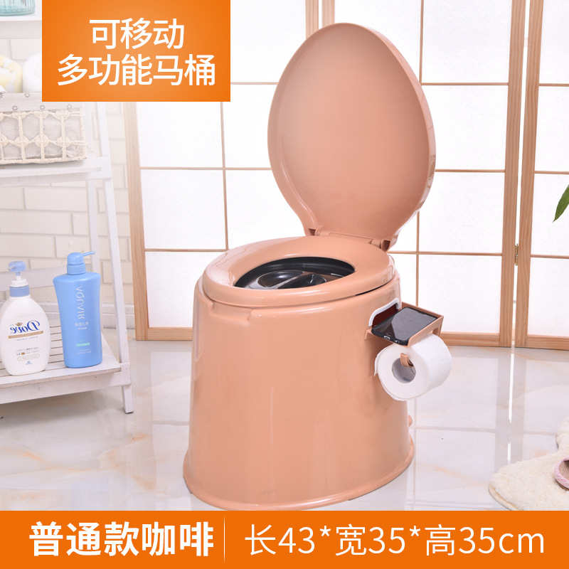 The manufacturer wholesals individual thickened plastic mobile elderly toilets, portable squat toilets for pregnant women, and toilet bowls for children Specification drawing