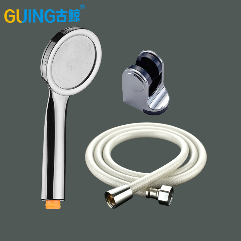 Bathroom showerhead, hand-held showerhead, pressurized showerhead set, water-saving stainless steel, fine water outlet, detachable for washing details Picture