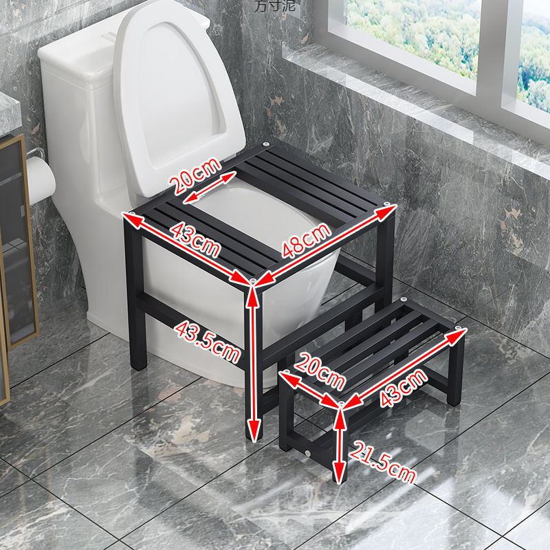 Squat toilet, toilet seat to squat toilet, toilet stool, foot stool, squat toilet, household toilet seat stool, squat frame for export wholesale Application Scenario