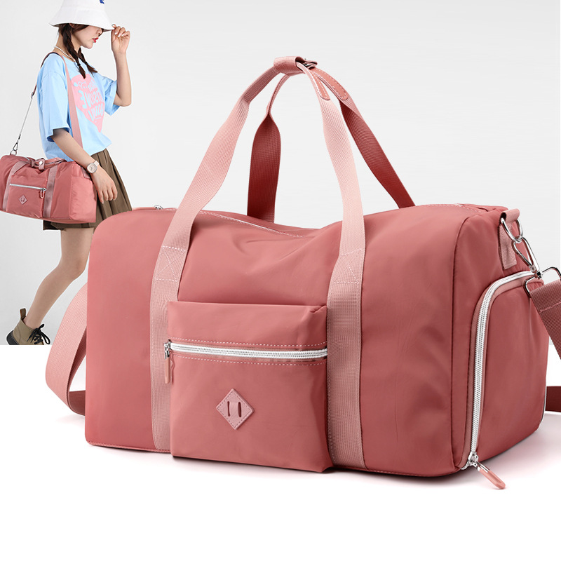Colorful Fox's new large-capacity women's travel bag, outdoor casual fitness bag, water-resistant independent shoe compartment full figure