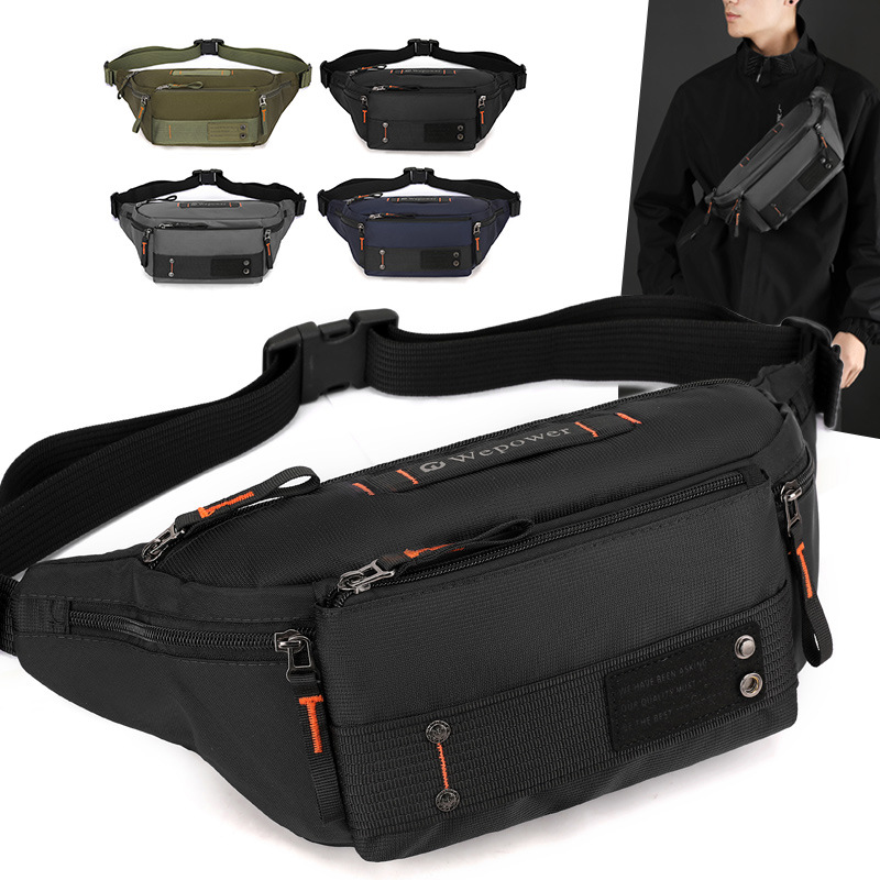 WEPOWER's new outdoor waist bag, commuting and travel fashion single-shoulder bag, waterproof crossbody bag, running and cycling chest bag full figure