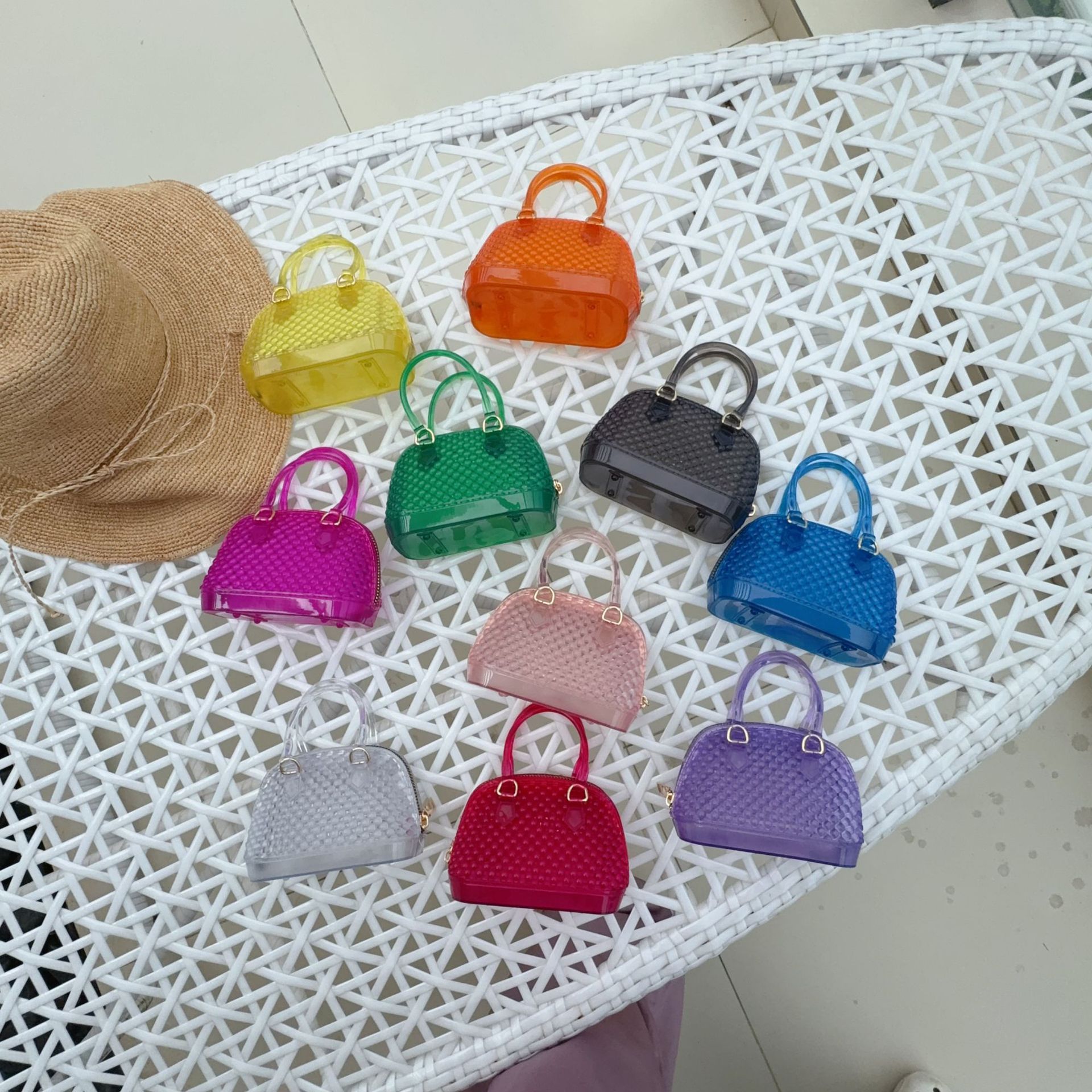 2025 New PVC jelly shell bag, mini jelly bag, handbag, trendy bestseller, single-shoulder crossbody jelly bag full figure