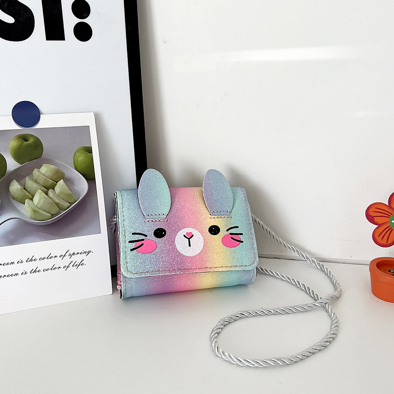 Trendy cartoon children's bags for girls, cute kids, princesses and babies, crossbody small bags, fashionable mini coin purses Specification drawing