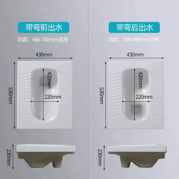 Ix. Mu Squat Toilet, household water tank, anti-odor toilet Project, Hotel foot-operated squat toilet, sensor hand-pressed squat toilet details Picture