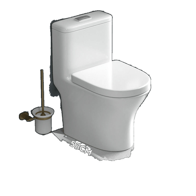 Household toilet 55 cm silent small-sized toilet, ceramic water-saving siphonic toilet, anti-odor toilet guard Specification drawing