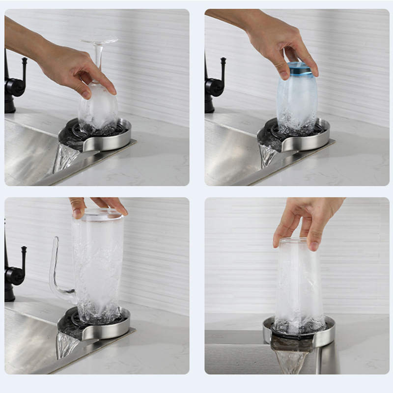 Bar counter cleaning nozzle, household stainless steel fully automatic cup maker, coffee and milk tea shop bottle washer, cup washer, high pressure Specification drawing