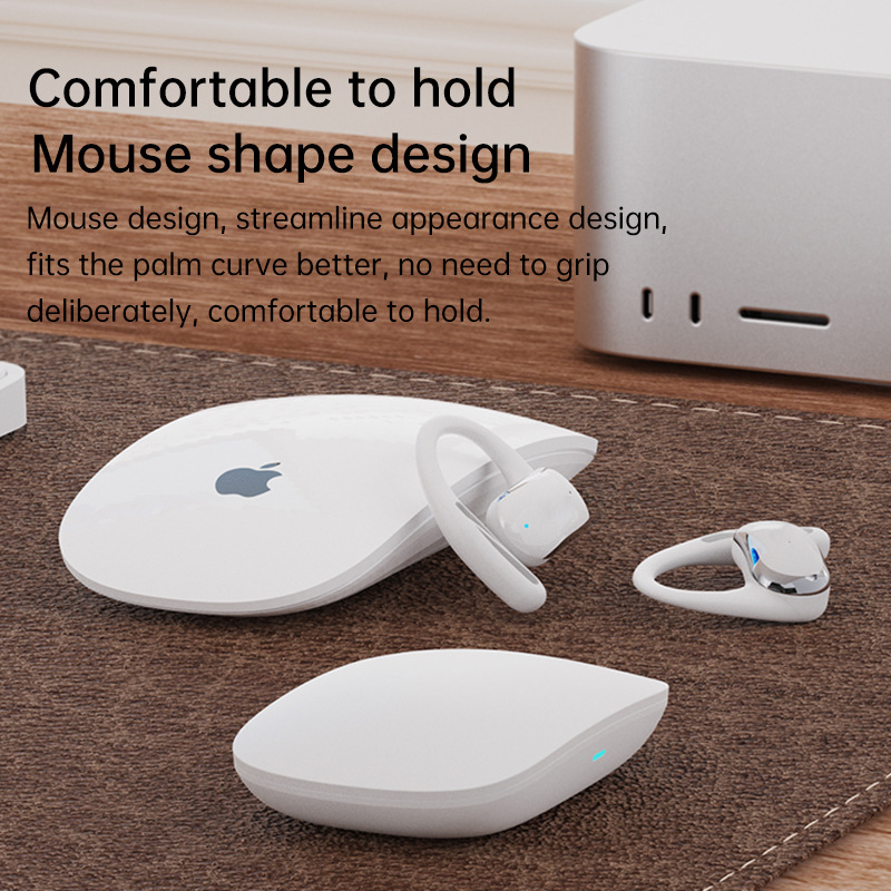 The new cross-border OWS over-ear open Bluetooth translation headset and multi-language simultaneous interpretation machine full figure