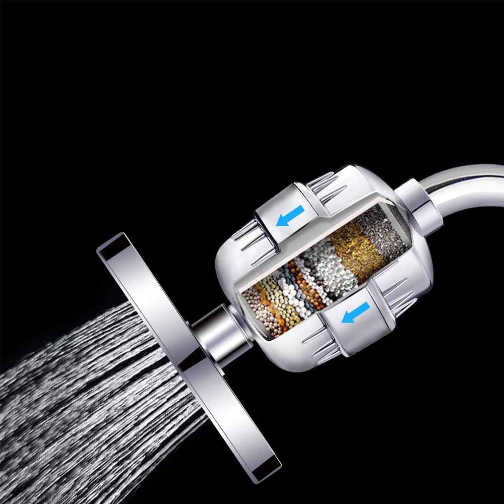 Filter showerhead water purification nozzle 10-15 layers 17-layer shower, shower water purifier show showerhead filter Application Scenario