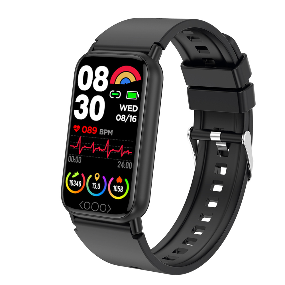 The new cross-border TK72 smartwatch is a remote care fitness band for blood sugar, heart rate, blood pressure, blood oxygen and body temperature monitoring Specification drawing