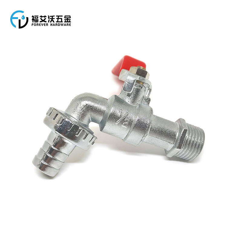 Cross-border best-selling IBC ton drum accessories zinc alloy 1/2 "Faucet garden washing machine wall-mounted faucet Specification drawing