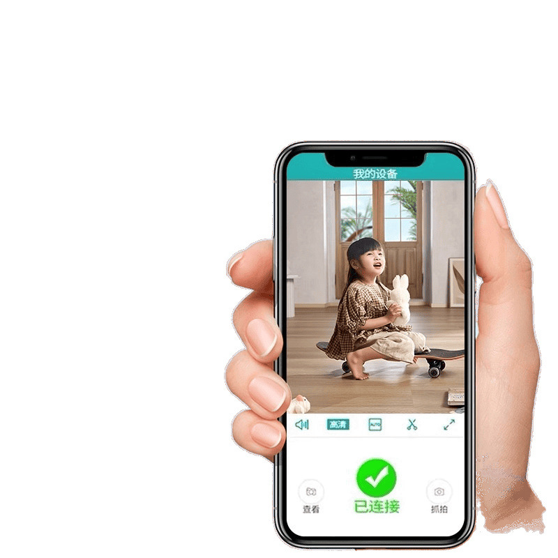 Wireless surveillance camera for home use, unplugged, can be connected to a mobile phone, with no blind spots from a distance, indoor peephole Application Scenario