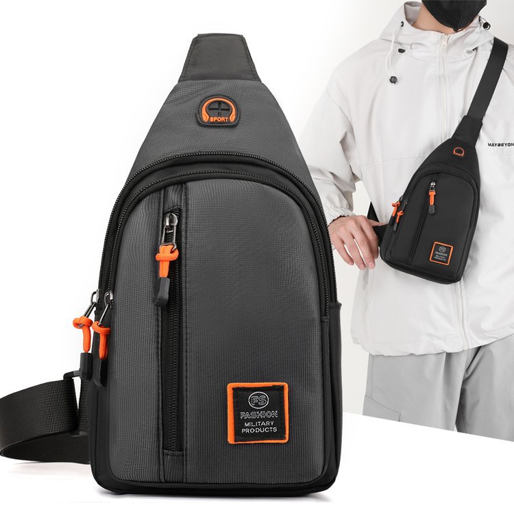 Men's travel and casual chest bags, outdoor sports crossbody bags, direct sales from the manufacturer, water-resistant high-quality single-shoulder bags full figure