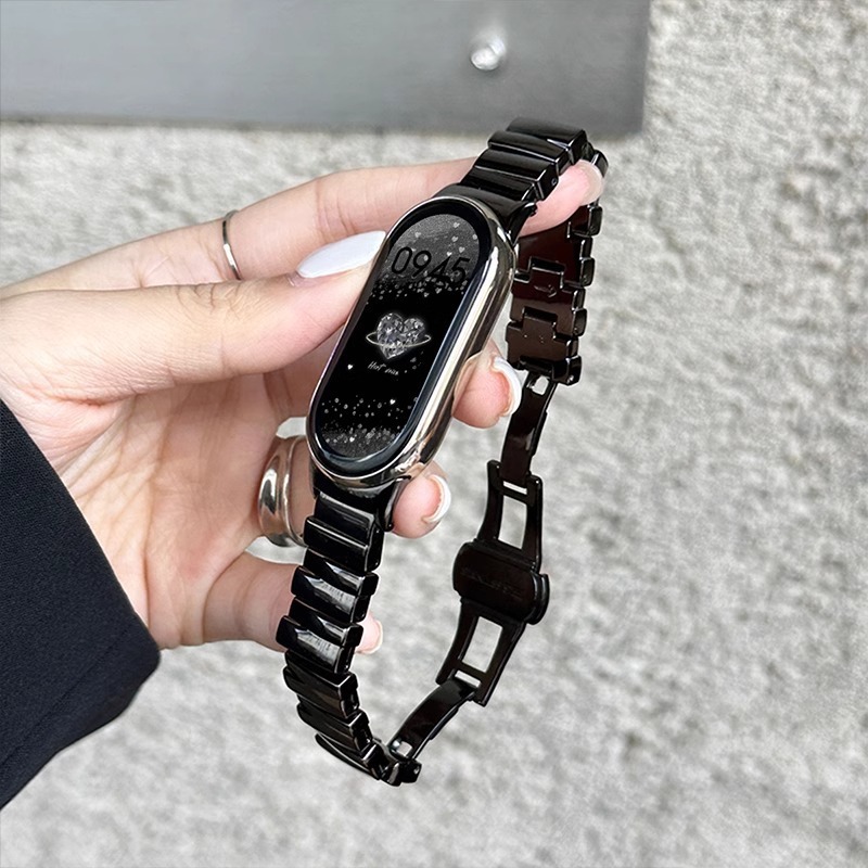 The new irregular shell model is suitable for the Xiaomi band with a 9/8 NFC business style Instagram trendy wristwatch for both men and women Specification drawing