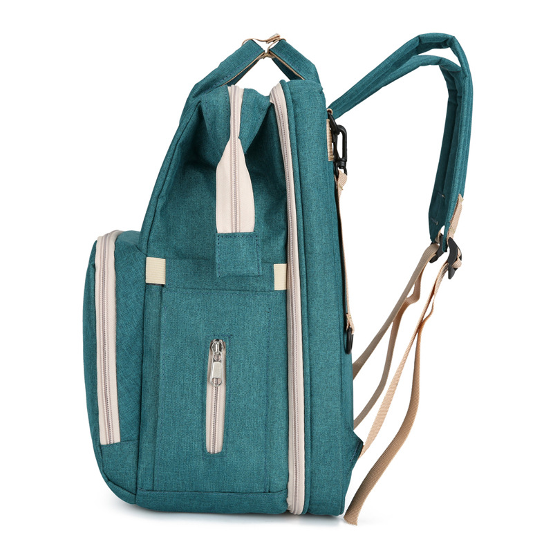 New folding baby bed, mommy bag, mother and baby bag, large-capacity, multi-purpose, lightweight travel bag for going out, and milk bag Item Picture