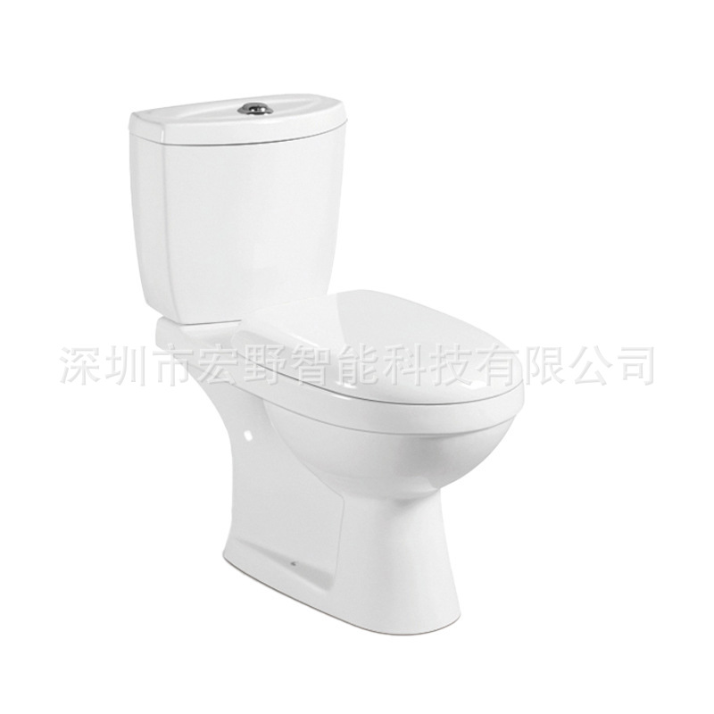 Export direct flush split ceramic toilet, African and Southeast Asian WC wall and floor flush combination toilet full figure
