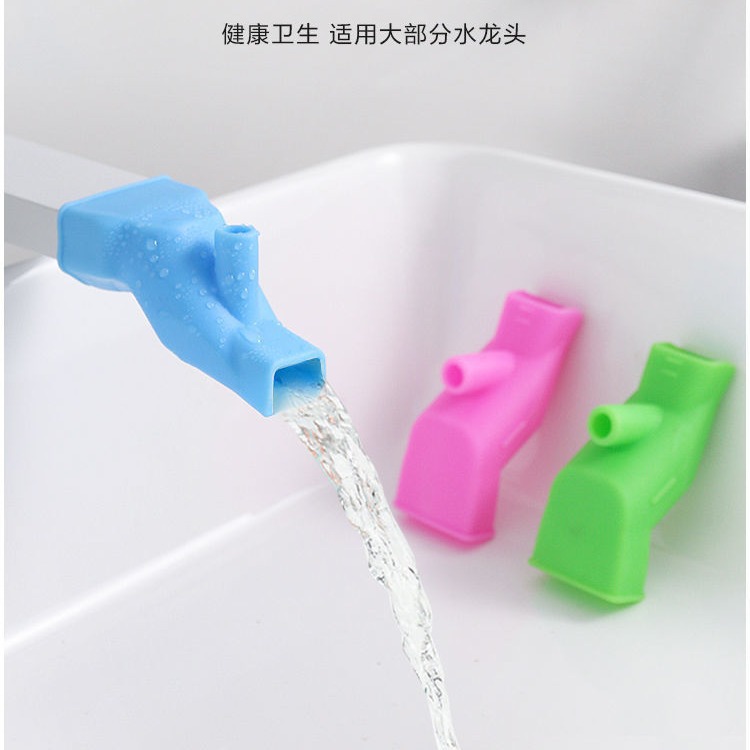 Soft material TPR silicone rubber faucet extender, water channel, faucet elastic joint, water drawing, Yiwu Specification drawing