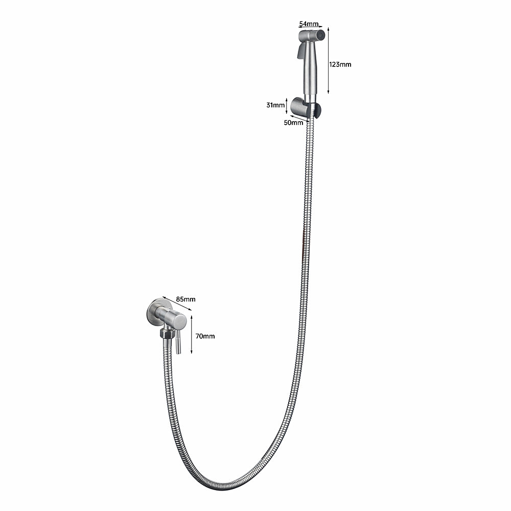 Manufacturer wholesale household toilet spray gun cleaner, multi-functional pressure-increasing nozzle, handheld set for scale removal Item Picture