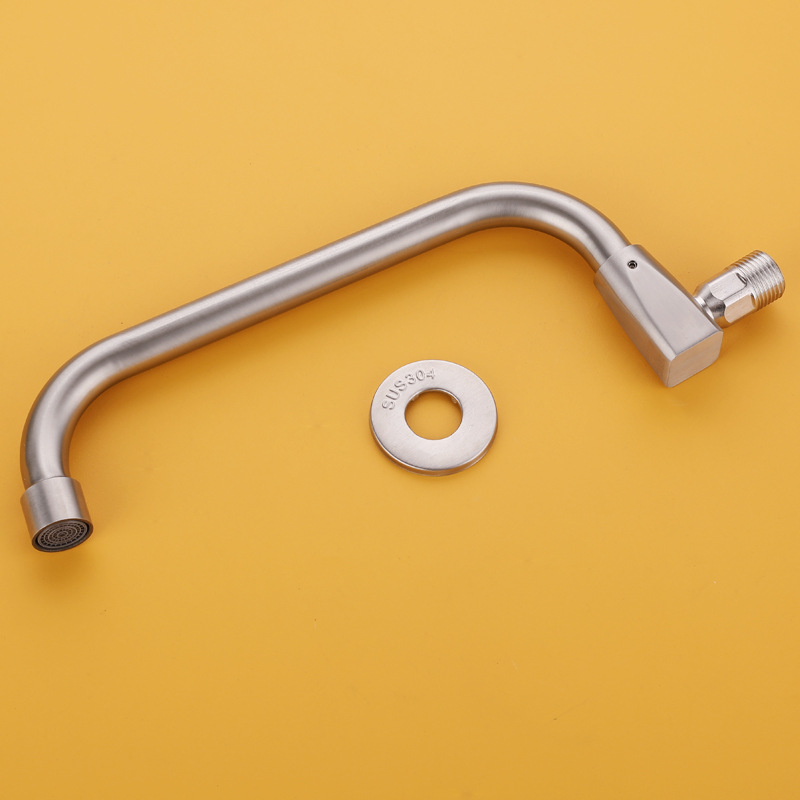 A 304 stainless steel faucet for hotel kitchen stoves, which can rotate and swing, is a semi-automatic commercial faucet for restaurant chefs Application Scenario