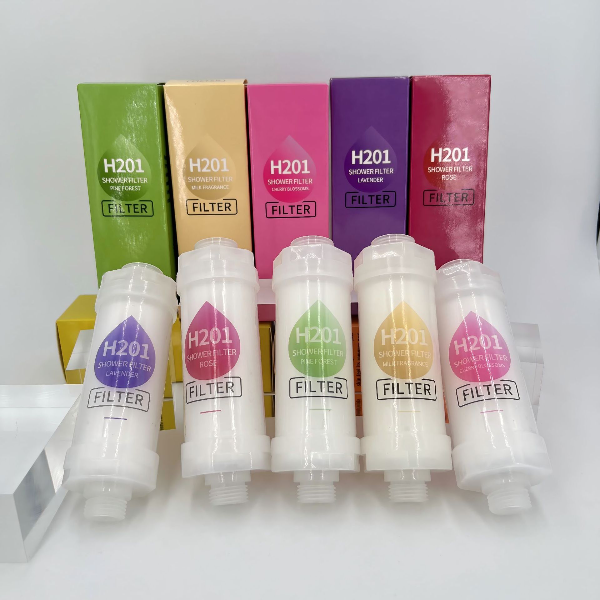 Fragrance shower head filter, bath, water heater, pre-chlorination, beauty and water purification filter core, water purifier details Picture