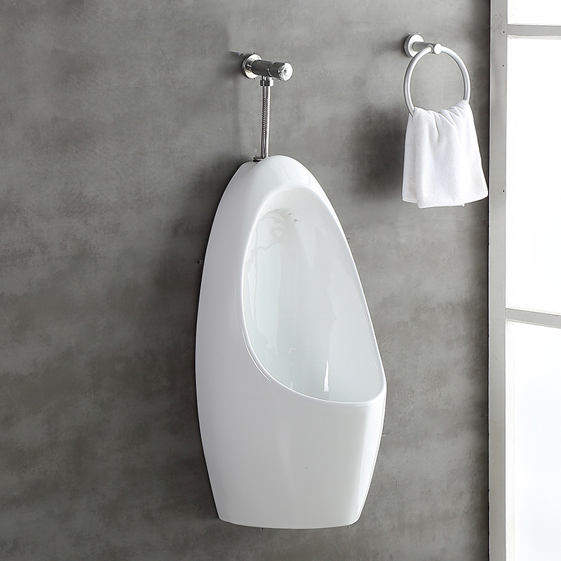 Induction urinal, men's anti-odor urinal, household floor-standing one-meter urinal, wall-mounted fully automatic flushing urinal Specification drawing