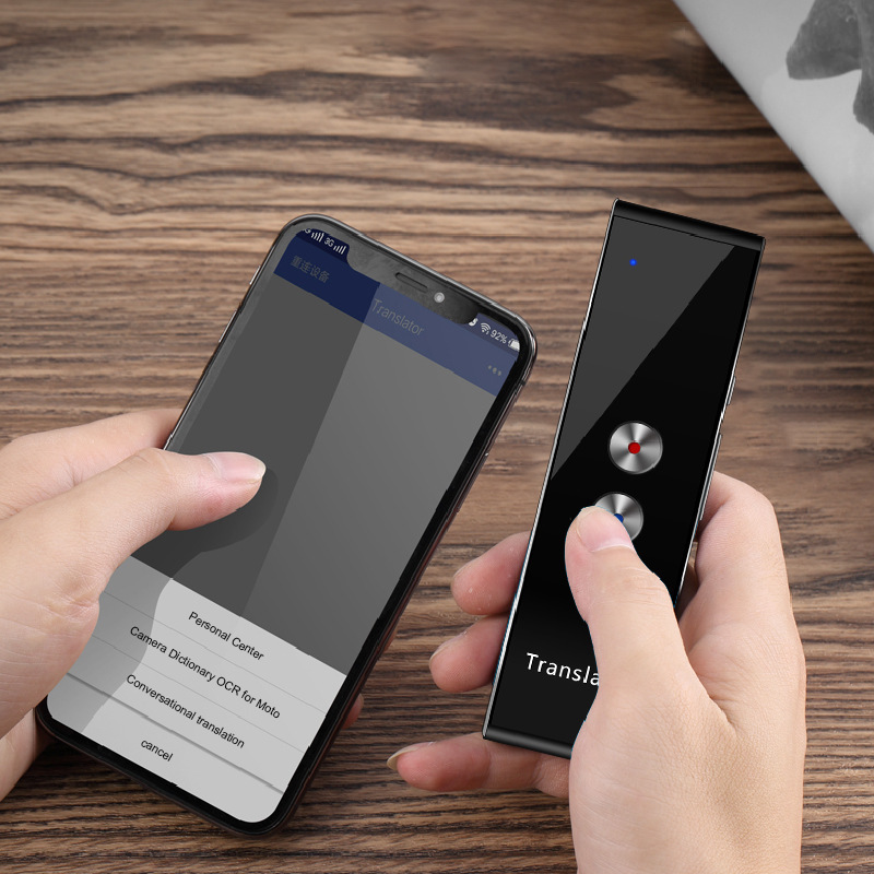 Intelligent voice offline translation machine, a portable translation tool for traveling abroad, a photo translation wonder, simultaneous recording and mutual translation full figure