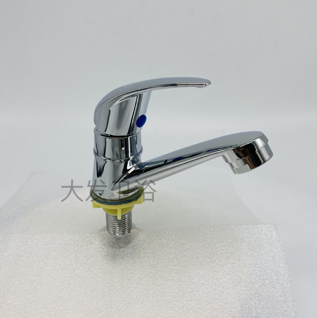 Qianxi washbasin faucet, countertop washbasin faucet, single cold water washbasin faucet, stainless steel single cold faucet Application Scenario