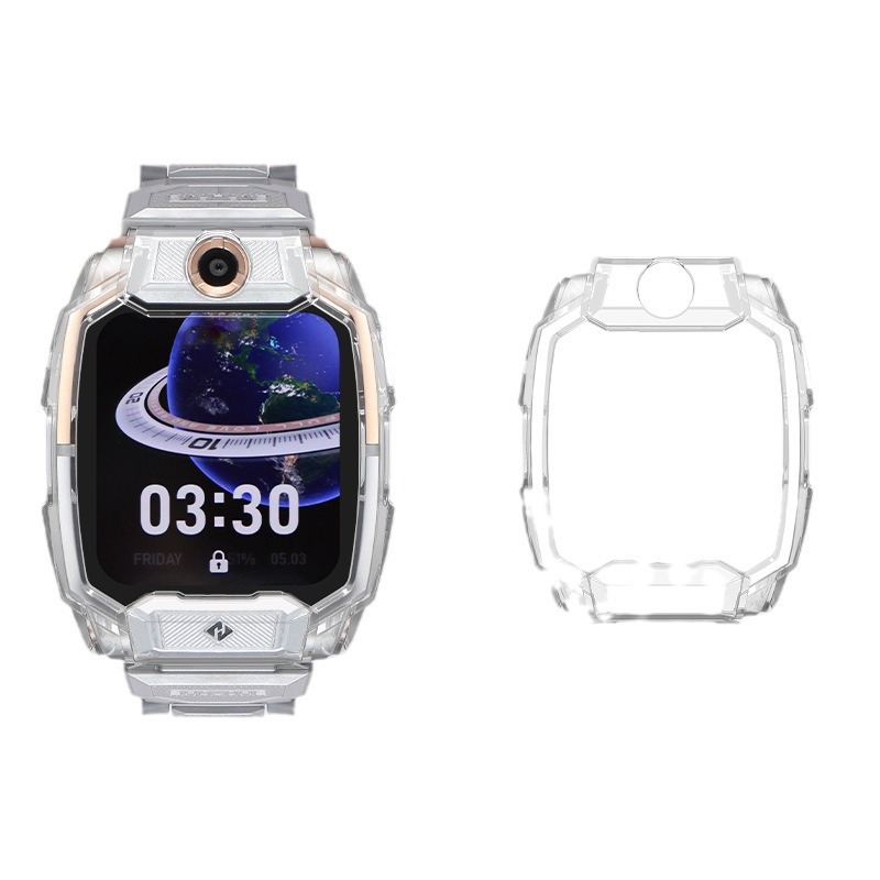 Suitable for Xiaotiancai children's smartwatches Z11, Z10, Z9, Z8, AZ6P. Transparent protective case, PC soft case, hard case Item Picture