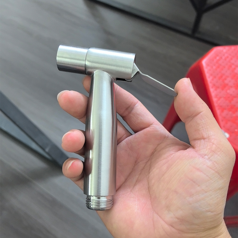 304 stainless steel pressureless spray gun, pressurized high-pressure bidet set, toilet companion, handheld pull-out nozzle Specification drawing