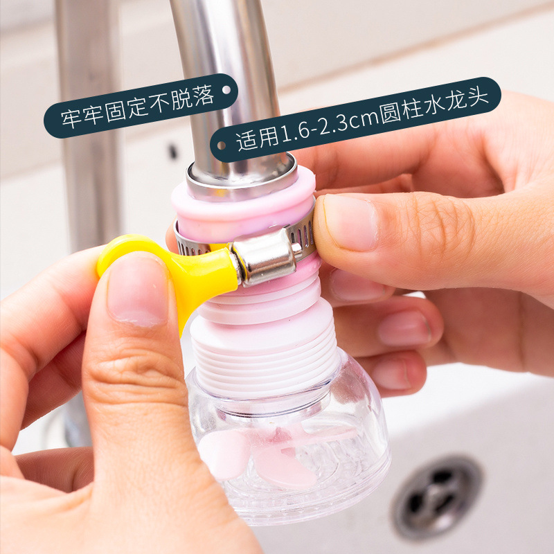 Extended splash-proof faucet, extended water purifier, kitchen tap water, showerhead, water-saving, rotatable filter nozzle Application Scenario