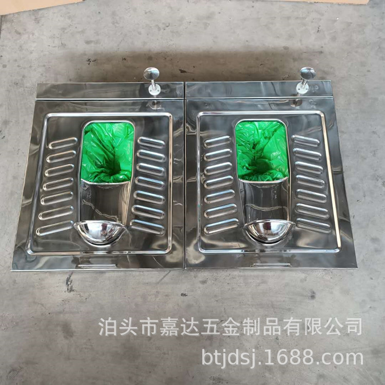 Stainless steel packing squat toilet, no-flush toilet, anti-slip foot-stepped toilet, mechanical stainless steel packing squat toilet Application Scenario