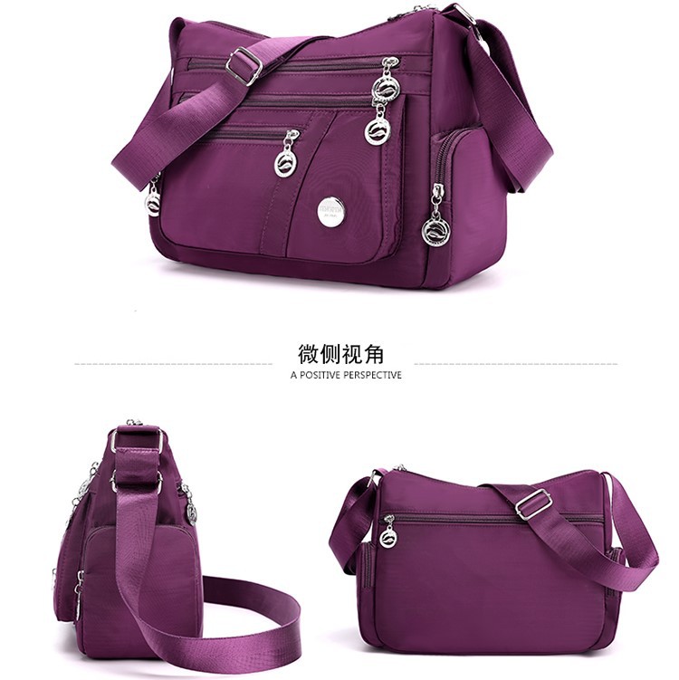 Ladies' fashionable crossbody bag, casual waterproof nylon shoulder bag, trendy and versatile mom bag, business bag wholesale and consignment Item Picture