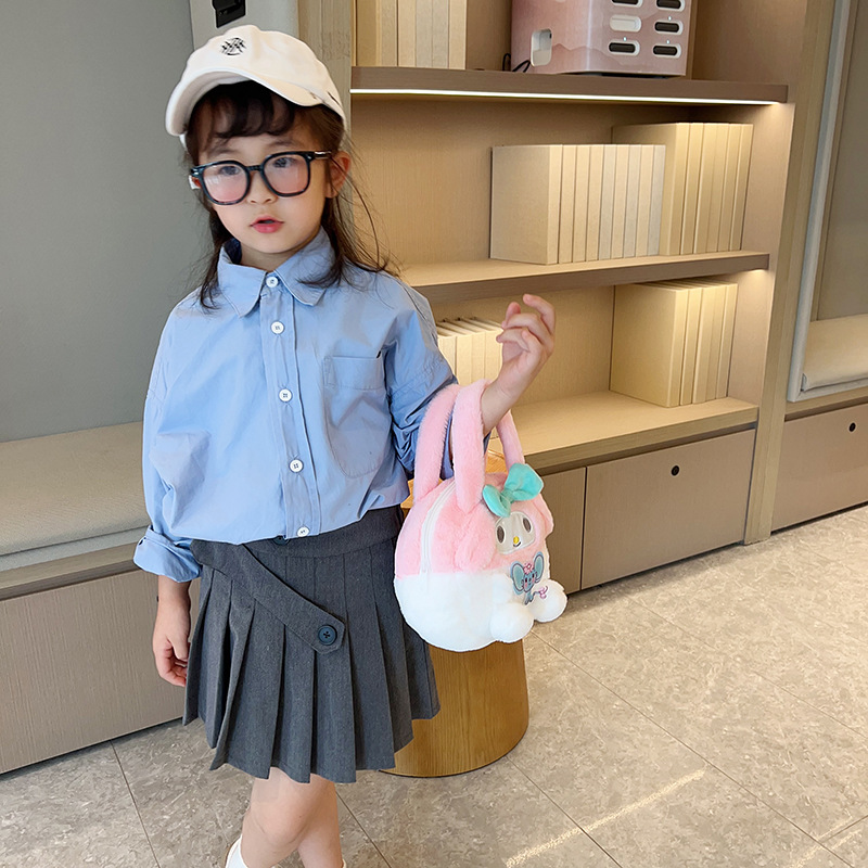 Cartoon crossbody bag, single-shoulder girl bag, children's mini backpack, claw machine doll, hand-held cosmetic bag, Japanese-style pocket money bag Specification drawing