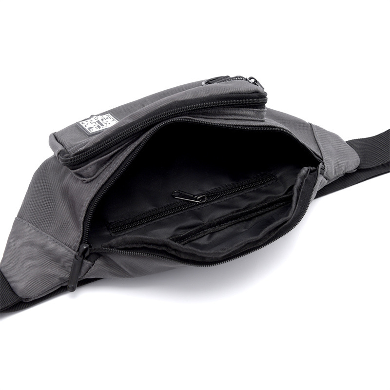 Men's Instagram trendy small bag, Japanese simple crossbody bag, men's backpack, trendy waist bag, single-shoulder bag, nylon crossbody bag Specification drawing
