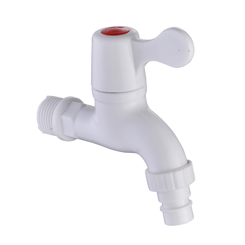 4-point plastic faucet, household wall-mounted washing machine faucet head, 4-point single manufacturer wholesale, modern Item Picture