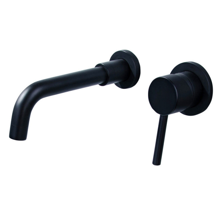 All-copper body mixing valve, concealed cold and hot washbasin faucet, wall-mounted washbasin faucet, Amazon export Item Picture