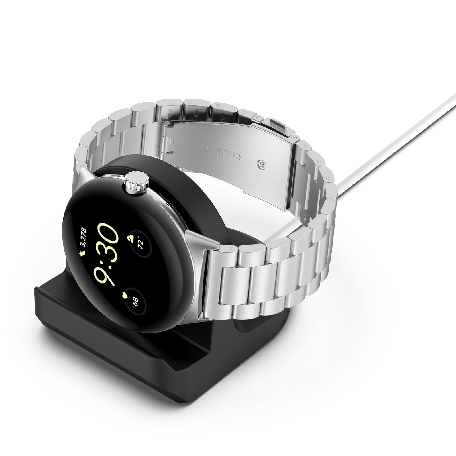 Compatible with GooglePIXEL anti-drop watch, Google Pixel silicone charging stand and charging dock Item Picture
