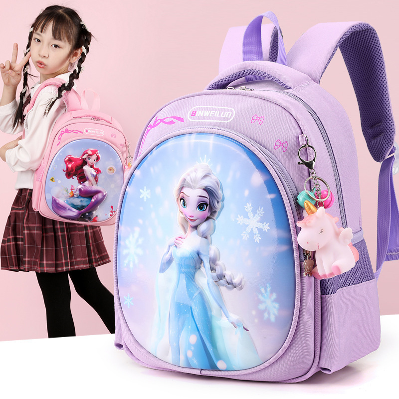 Cute kindergarten schoolbags for boys and girls, backpacks for the middle and senior classes, birthday gifts, children's bags, Elsa Otman backpacks full figure