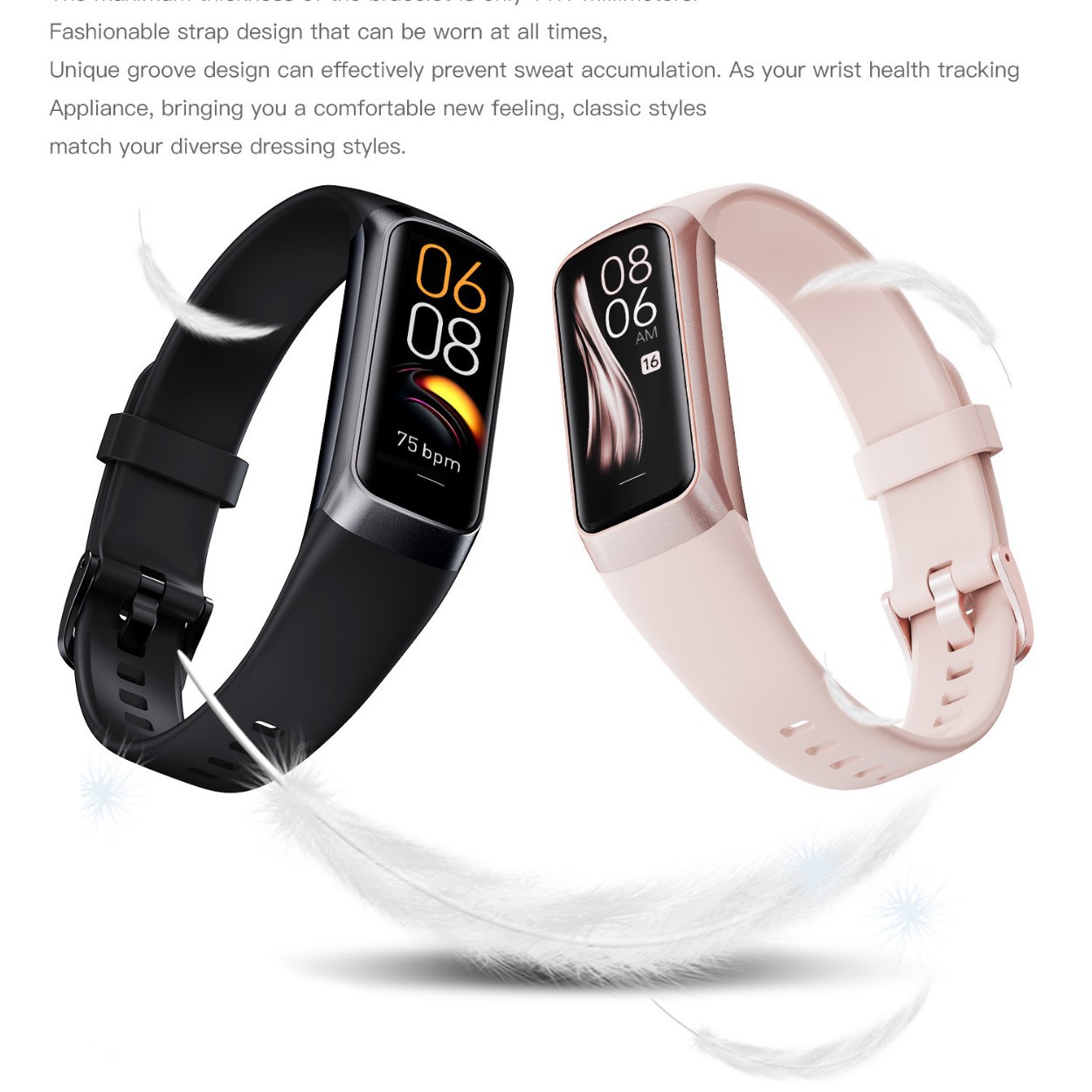 The cross-border C60 sports smart bracelet reminds you to sleep, monitor health, monitor blood pressure and heart rate, and count steps. It is a fashionable bracelet Specification drawing