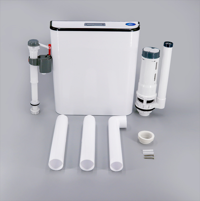 One-click bouncing water tank, bathroom squat toilet energy-saving flushing tank, thickened water tank, toilet squat toilet wall-mounted flushing tank Specification drawing