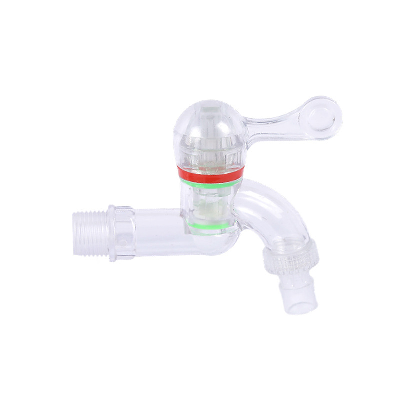 PC plastic steel quick-boiling faucet manufacturer supply, plastic transparent faucet, PC material washing machine plastic faucet Item Picture