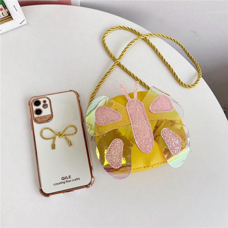 New cartoon and cute children's bag, PU single-shoulder bag, Korean-style casual crossbody bag for girls, small insect coin purse Specification drawing