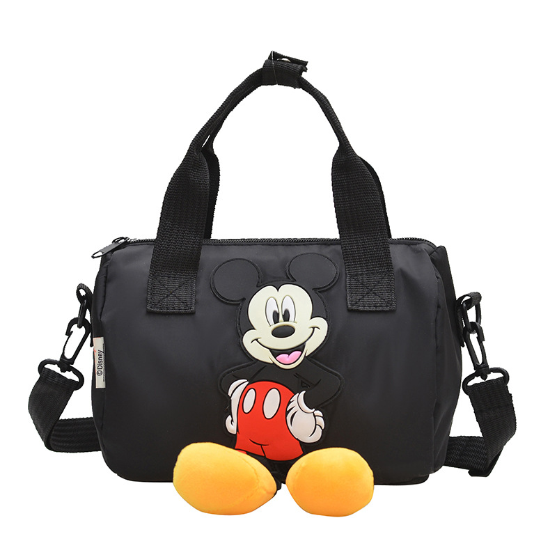 The 2021 new children's bags feature a cute Mickey Mouse pattern bowling bag for girls and a fashionable hand-held shoulder bag Item Picture