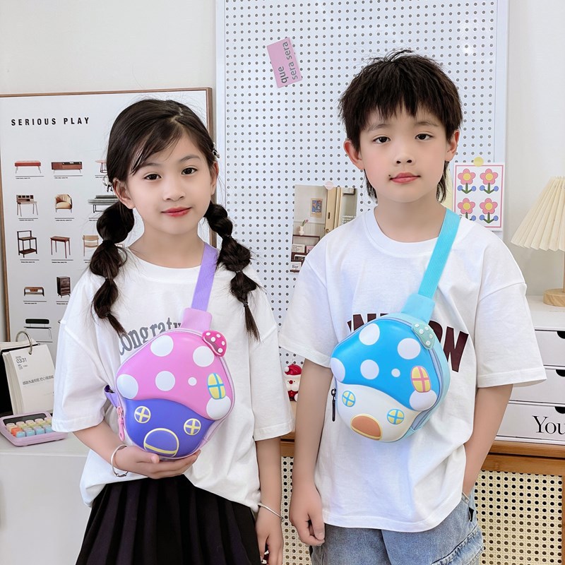 Children's chest bag, cartoon eggshell backpack, kindergarten baby's outing single-shoulder crossbody bag, hard shell coin purse for boys and girls details Picture