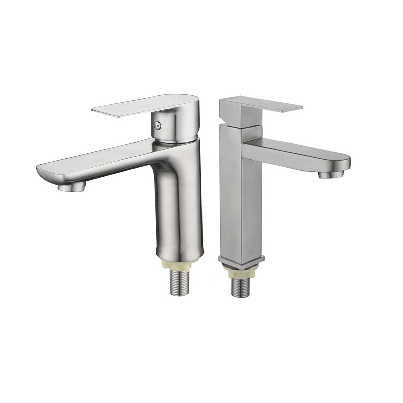 304 stainless steel single-cooling washbasin faucet, bathroom washbasin, countertop basin, washbasin faucet, Xiaoman Yao single-cooling Item Picture